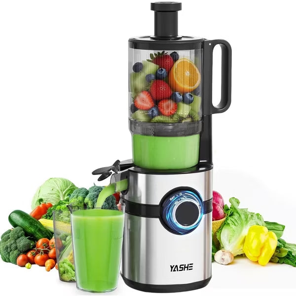 OSTBA Juicer Machines, Cold Press Juicer For Whole Vegetables and Fruits, Easy to Clean for Batch Juicing