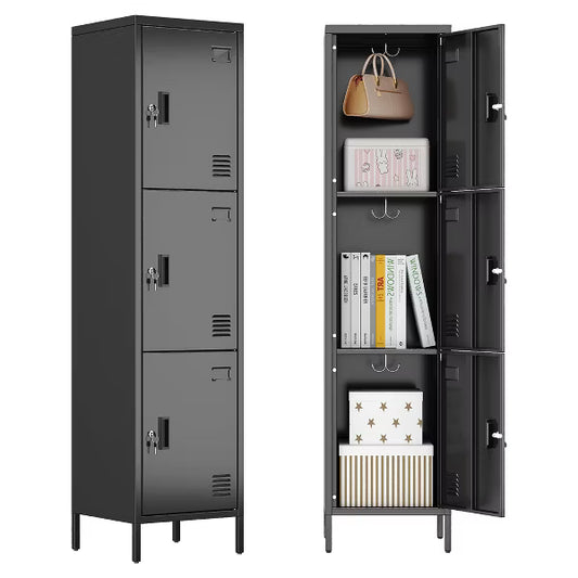 SUXXAN Metal Storage Employees Lockers with Lockable Doors,Locking Storage Cabinets for Spaces,Home,School,Gym,Assembly Required