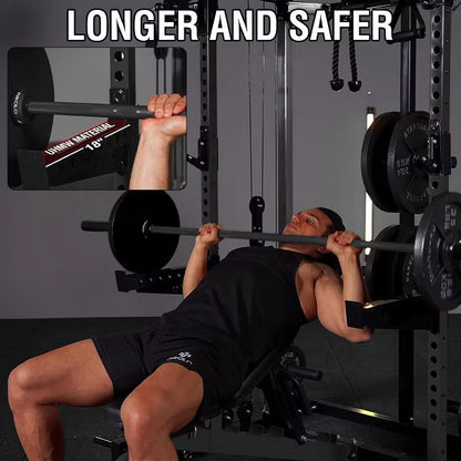 ER KANG Power Cage, 2000LB Squat Rack, Dual Pulley Cable Crossover System, Multi-function Free Weight Home Gym Workout Machine with Attachments