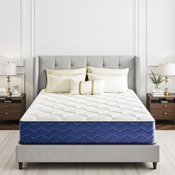 Swedrea Hybrid Mattress Medium Cooling Memory Foam Bed-in-a-Box Black