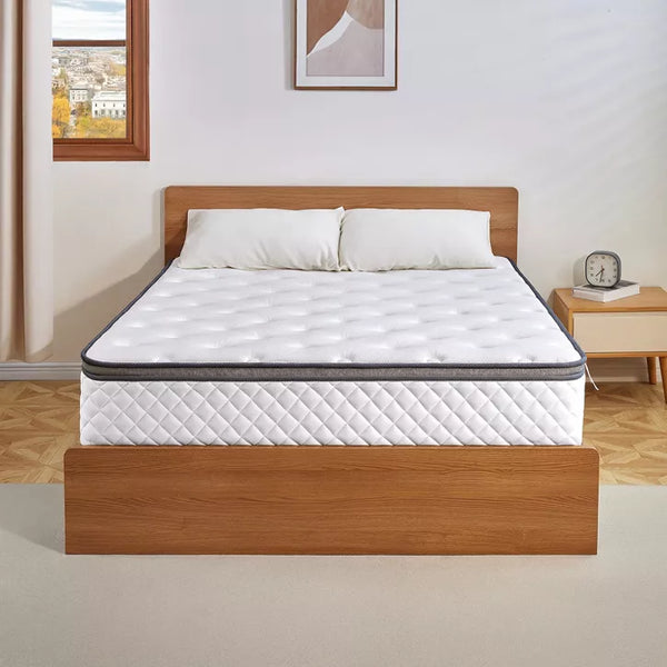 Swedrea Hybrid Mattress Gel Medium Memory Foam in White
