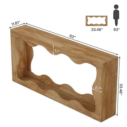 Resenkos Entryway Table, Console Sofa Table,63" Console Table, Farmhouse Entryway Table Couch Table Behind Sofa