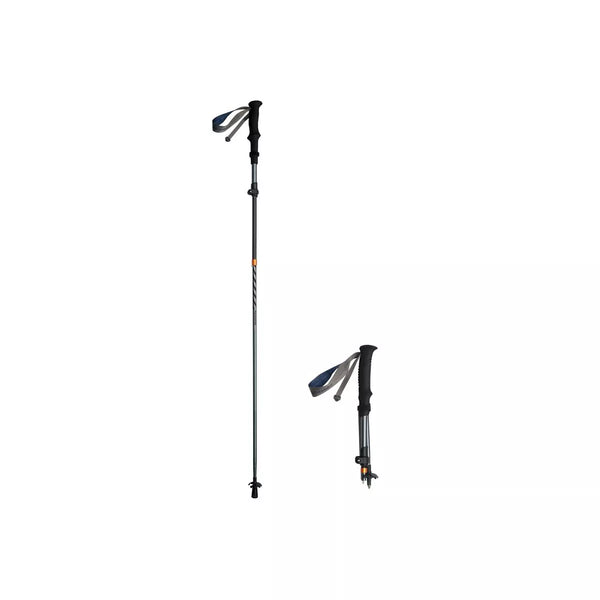 Naturehike 1pc Carbon Fiber Trekking Poles,Ultralight Foldable Hiking Poles,Adjustable 115-135cm,EVA Grip,Tungsten Tip,Hiking&Mountaineering Gear,Gray