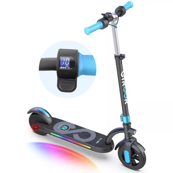 Mastgoal Electric Scooter for Kids,180W Motor 10mph Speed Electric Scooter with Adjustable Handlebar and LED Lights