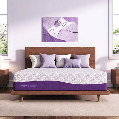 Sersper 14 inch AeroChar Cooling Gel Memory Foam Mattress, CertiPUR-US & OEKO-TEX Certified