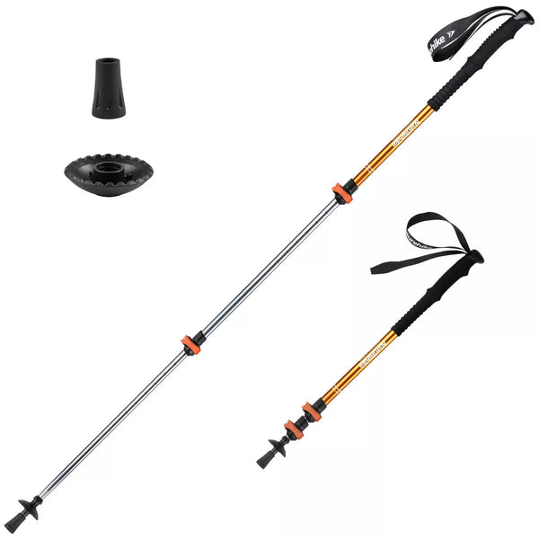 Naturehike 1pc Ultralight Trekking Poles - Adjustable Hiking Sticks w/Secure Lock, EVA Grip,4 Colors, 50-135cm (20-53in) for Adults & Kids