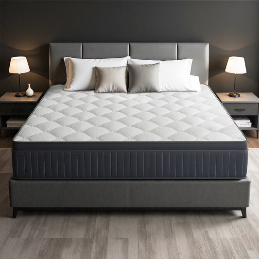 Swedrea Hybrid Mattress Medium Cooling Gel Memory Foam with CertiPUR-US and Oeko TEX Certified