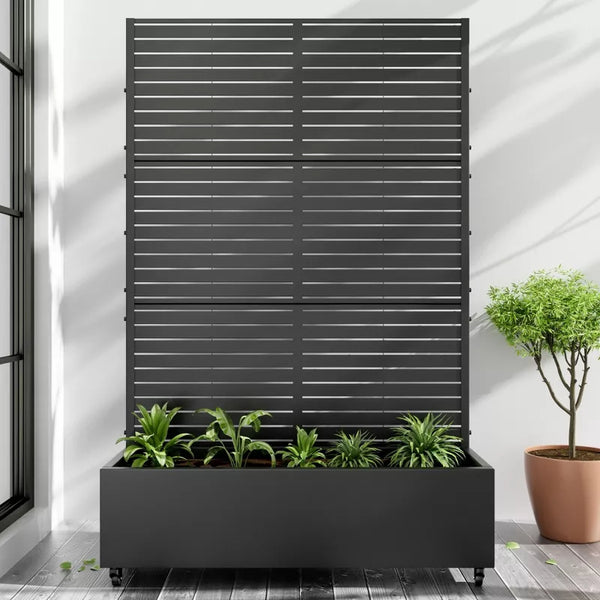 PexFix Outdoor Metal Trellis with Planter Box