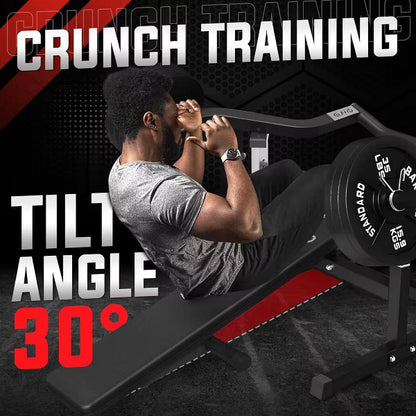ER KANG Chest Press Machine, with Independent Converging Arms, Flat Incline Bench for Chest, AB Workouts, Shoulder Home Gym Equipment