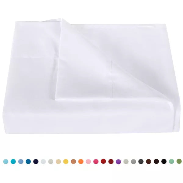 Brushed Microfiber Flat Sheet Only, Super Soft Hotel Quality Top Sheet - NTBAY