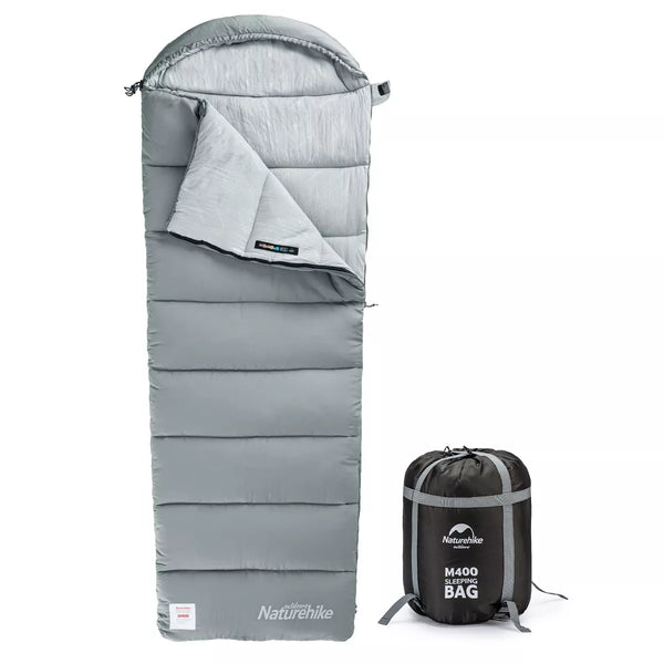Naturehike Sleeping Bag for Adults with Hood,33℉ Lightweight Hollow Cotton Sleeping Bag,3 Seasons Waterproof Spliceable Sleeping Bags for Camping