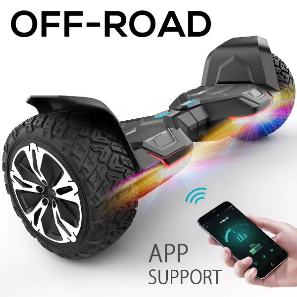Mastgoal 8.5 inch 700W off-Road Hoverboard - All Terrain Hoverboard with Bluetooth Speaker and LED Lights, 10 mph, 265lbs Loads