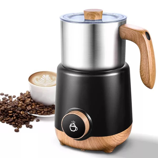 Milk Frother, 8-IN-1 Multi-function Electric frother and steamer 21 oz, 550W Split Stainless Steel Steamer for Coffee, Milk Froth, Chocolate Milk