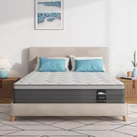 Serweet 12 Inch 5-Zone Fiberglass-Free Mattress - Compatible with Platform Bed, Box Spring, or Slat Base