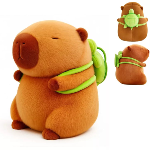 Cute Capybara Plush Kawaii Soft Capybara Plush Doll Pillow with Bread Capybara Stuffed Aniamls Toys for Girls Kids Adults Birthdays Valentines Gift 9"