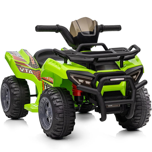 Hikiddo 6V Kids ATV, 4-Wheeler Ride on Toy for Toddlers Aged 1-3 Boys & Girls with Music - Green