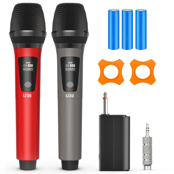 JYX Dual Wireless Microphones, Professional Microphone for Singing, Speech