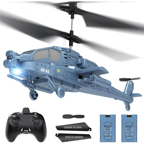 JoyStone 2.4GHz RC Helicopter for Kids, Remote Control Helicopter with Three Speed Modes, 30+ Min Flight Time, LED Lights & Altitude Hold, RC Toys for Boys Girls, Gray
