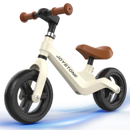 JoyStone Toddler Balance Bike Toys for 1-3 Years Old Boys Girls, Kids Training Balance Bike with Adjustable Handlebar and Seat, No Pedals Bike Gift for Kids, Wihte