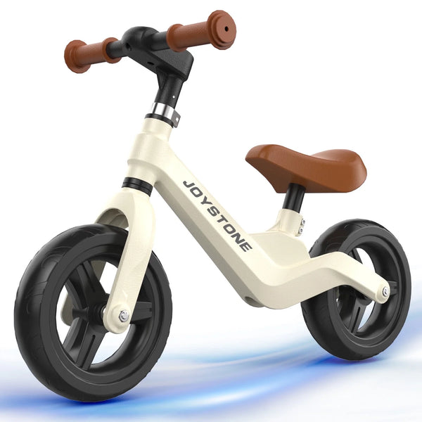 JoyStone Toddler Balance Bike Toys for 1-3 Years Old Boys Girls, Kids Training Balance Bike with Adjustable Handlebar and Seat, No Pedals Bike Gift for Kids, Wihte