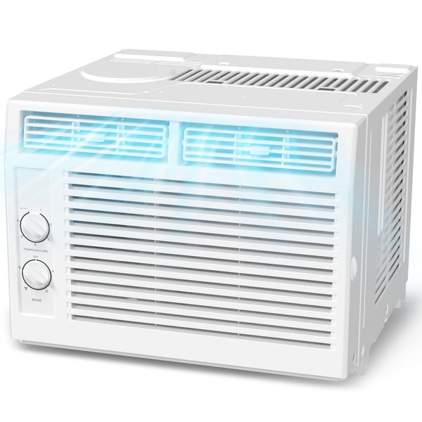 KISSAIR 5,000 BTU 115V U Shaped Window Air Conditioner, for Small Room AC Unit air conditioner Easy Installation, Cools up to 150 Sq. Ft