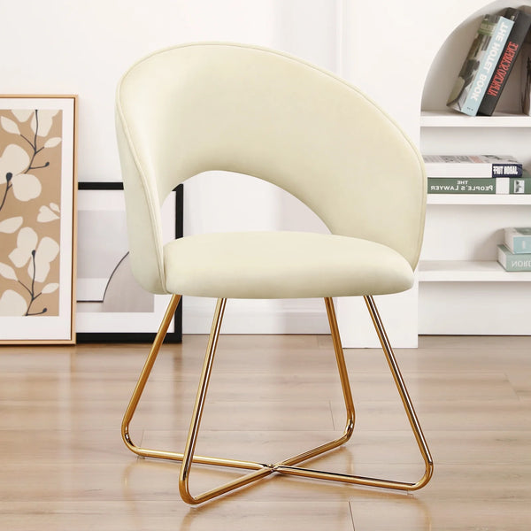 Khaki Modern Stylish Upholstered Velvet Accent Papasan Chair