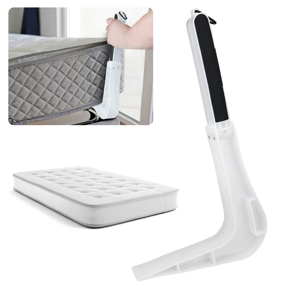 Mattress Lifter Tool, Ergonomic Under Foldable Mattress Raising Device, Mattress Lifter Wedge for Changing Sheets, Sheet Fasteners Bed Seam Finishing and Fixing Kit