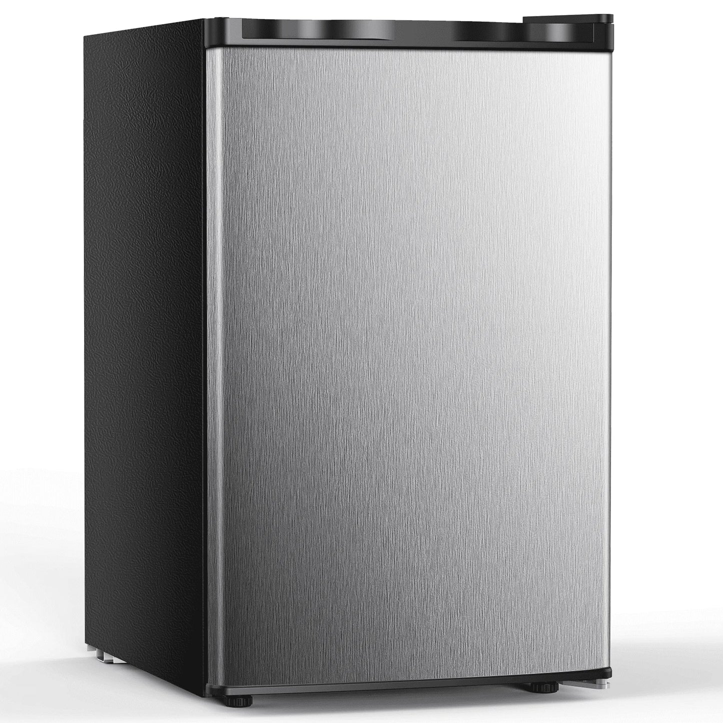 Moifoi 3.0 Cu.ft Upright Freezer, Reversible Single Door Vertical Freezers w/ Removable Shelf, Energy Saving, Silver