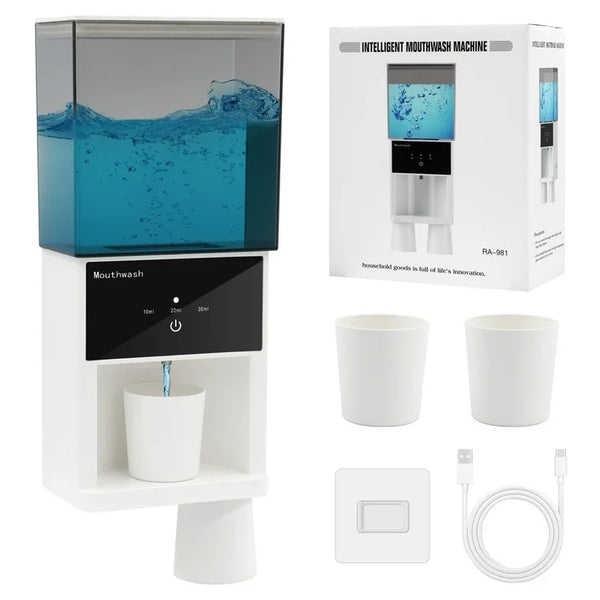 Sentryse Automatic Mouthwash Dispenser for Bathroom,100 Days of Ultra Long Standby Battery Life,Suitable for All Age