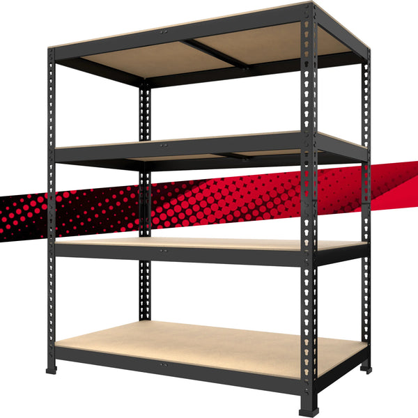 Prilinex Storage Shelves Metal 4 Tier Garage Shelving Heavy Duty 40"W x 20"D x 59"H Adjustable Shelving Unit for Garage Utility Rack Shelf for Basement Pantry Closet