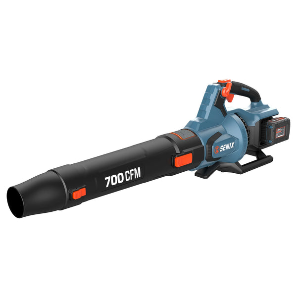 SENIX 40 Volt Max  Cordless Leaf Blower with 700 CFM, 145 MPH, Brushless Motor, Cruise Control, Variable Speed, Powerful Blower for Lawn Care, Battery and Charger Included (BLAX2 M2)