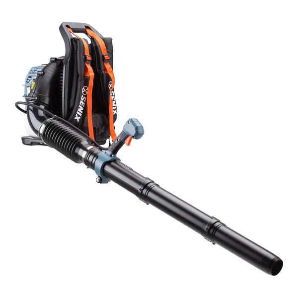 SENIX High Power 49cc Four Cycle Gas Powered Leaf Blower, Up to 600 CFM and 200 MPH, BLB4QL M