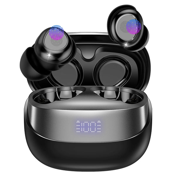 Sleep Headphones, Noise Cancelling Wireless Earphones for Side Sleepers, Bluetooth 5.4 in Ear Light Weight Sleep Earbuds, 47H Playtime Clear Calls Earphones for Sleeping, Exercise, Working, Hiking