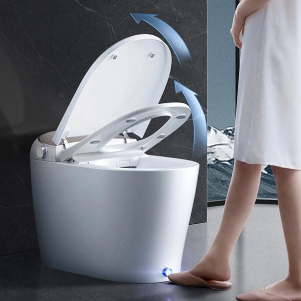 Smart Toilet, Auto Open/Close Lid,One Piece Bidet,Powerful Auto Flush,Heated Seat,Warm Wash  Dryer