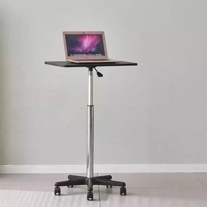 Susuzi Lap Desks with Lockable Wheels, Height AdjustablePortable Rolling Desk Table for for Small Spaces Bed Home Office
