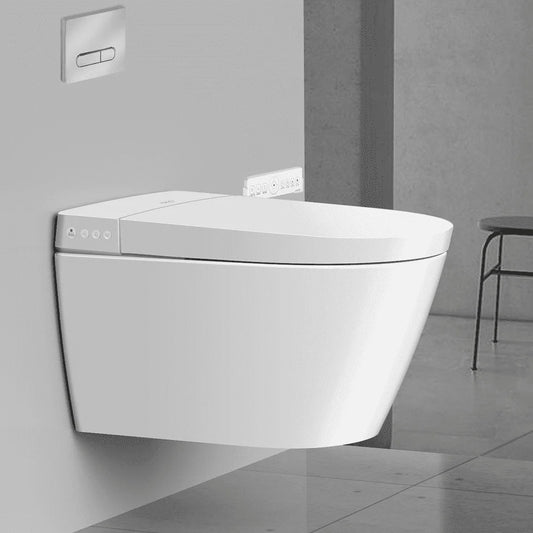 Wall Hung Smart Toilet with Bidet Built in, Heated Seat, Elongated Smart Bidet Toilet Wall Mounted