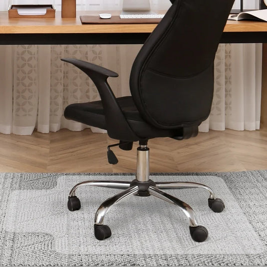 YEERSWAG Office Chair Mat for Carpet Floor 48x30 PVC Chair Mat,Carpet Protector Rectangle Transparent Non-Slip Computer Desk Chair Mat with Grippers for Work, Home,Gaming