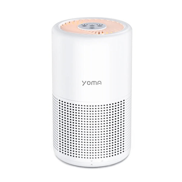 YOMA Air Purifiers for Bedroom True HEPA Air Filter, Quiet Air Cleaner With Night Light,Portable Small Air Purifier for Home, Office, Living Room