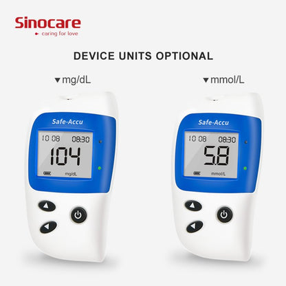 Blood Glucose Monitor Kit 50 Lancets,No Coding Diabetes Home Test Kit