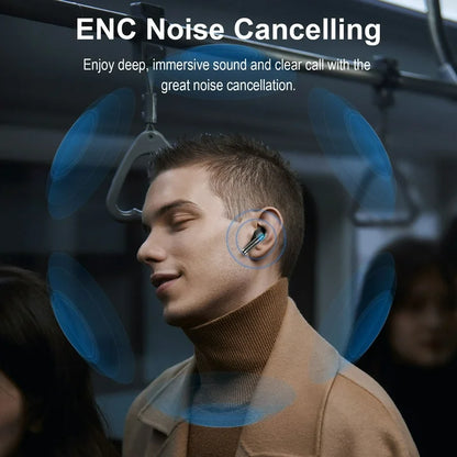 Wireless Ear buds, Bluetooth 5.4 Headphone Sport, ENC Noise Cancelling Mic, 40H Playtime IPX7 Waterproof Earphone with LED Display for iOS Android Cellphone