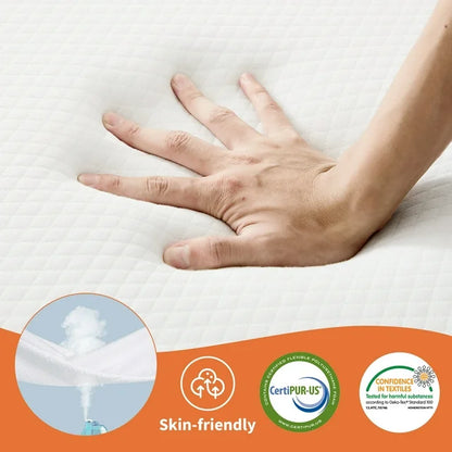 3 Inch Tri-fold Memory Foam Mattress, Portable Foldable Floor Bed，Portable Floor Mattress for Guest/Travel/Camping/Yoga - Twin Size
