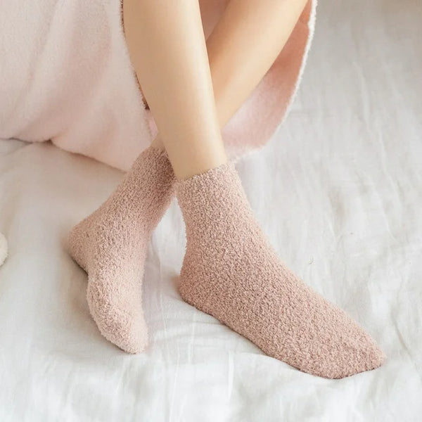 Fenamor Fuzzy Socks for Women Fluffy Home Sleeping Cozy Warm Slipper Socks