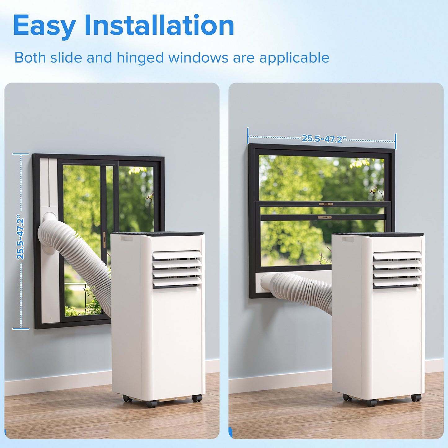 Havato 5000BTU (8000 BTU ASHRAE) Portable Air Conditioner, 4-in-1 AC unit, Cooling/Dehumidifier/Fan/Sleep,  Remote Control,  Cools up to 250 Sq.Ft