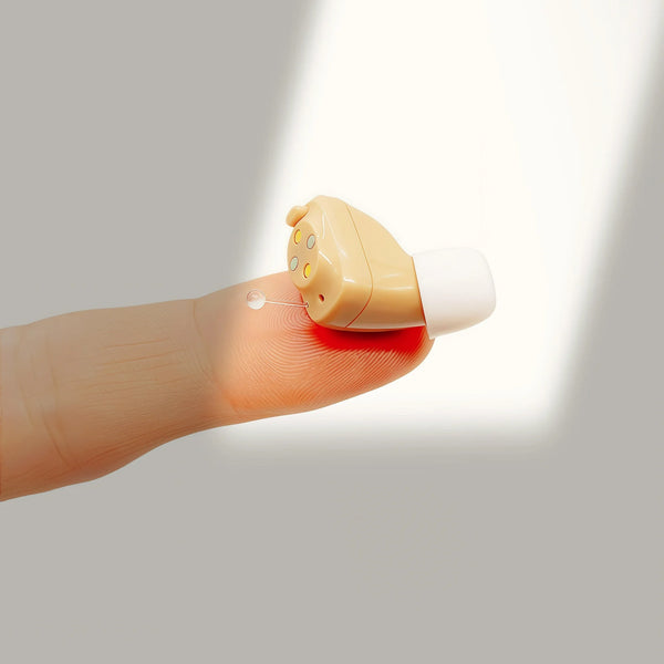 iadr Hearing Aids for Seniors Rechargeable with Noise Cancelling, Adults Hearing Amplifiers for Hearing Loss, Hearing Amplifiers with Magnetic Charging Case,Beige (A17BT)