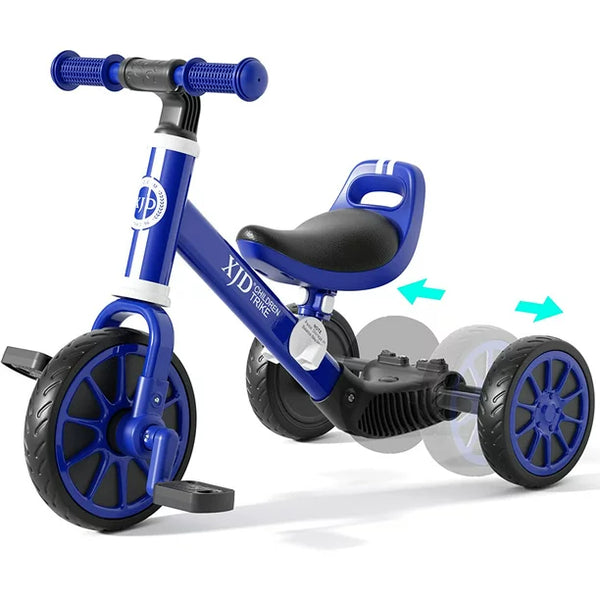 XJD 3 in 1 Kids Tricycles for 1-3 year olds Trikes for Toddler Tricycles Baby Bike,Blue