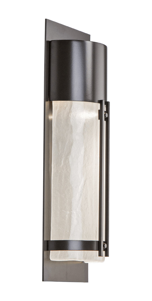 Half Round Outdoor Wall Sconce with Metalwork