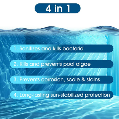 Melliful 0.3 inch Chlorine Tablets for Swimming Pool, 180Pcs, 0.44lb