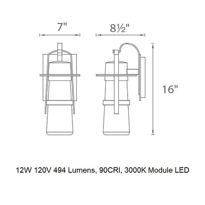 Balthus Outdoor Wall Light