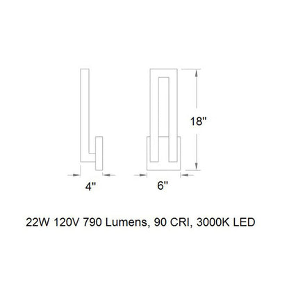 Forq Indoor / Outdoor Wall Light